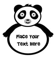 Cute Panda Bear banner vector