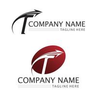 letter T logo image and font T design graphic  vector