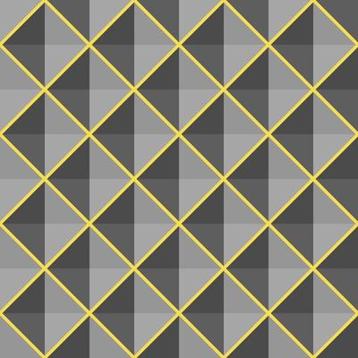 Seamless Background Pattern Gray Diamond Shape Yellow Lines