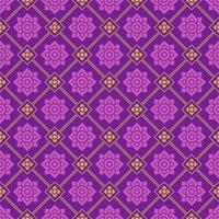 Modern Thai Style Art Pattern Background With Diamond Shape vector