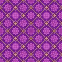 Modern Thai Style Art Pattern Background With Diamond Shape vector