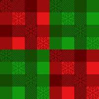 Tartan Background Pattern Red Green Seamless vector