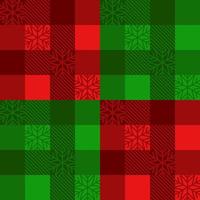 Tartan Background Pattern Red Green Seamless vector