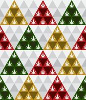 Triangle Shape Marijuana Christmas Tree vector