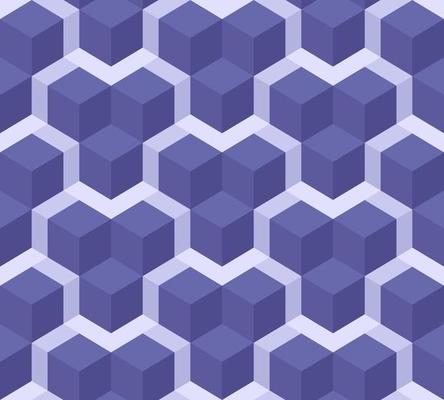 3D Cube Pattern Background Color