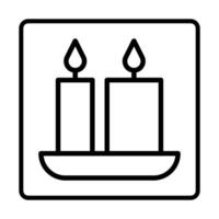 Candle Icon. Social media sign icons. Vector illustration isolated for graphic and web design.