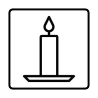 Candle Icon. Social media sign icons. Vector illustration isolated for graphic and web design.