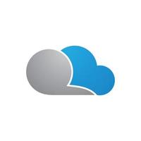 Cloud template vector