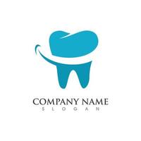 Ilustración de vector de plantilla de logotipo dental