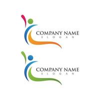 Human character logo sign vector