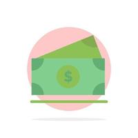 Dollar Money American Usa Abstract Circle Background Flat color Icon vector