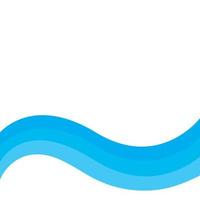 Abstract Water wave vector illustration design