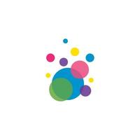 Abstract Bubbles vector symbol icon illustration
