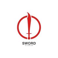 Set of swords logo template vector icon illustration