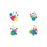 Abstract Bubbles vector symbol icon illustration