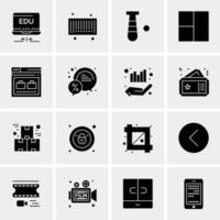 16 Universal Business Icons Vector Creative Icon Illustration to use in web and Mobile Related project