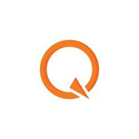 Q letter logo template vector