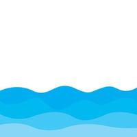 Abstract Water wave vector illustration design