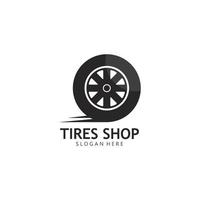 Set of tires logo vector icon illustration template