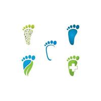 Foot care logo template design vector