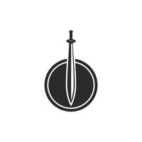 Set of swords logo template vector icon illustration