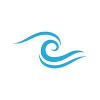 Water wave icon vector