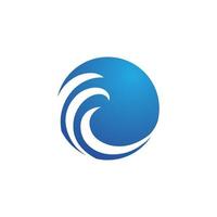 Water wave icon vector