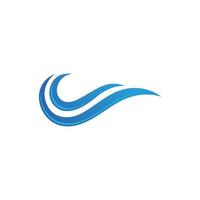 Water wave icon vector