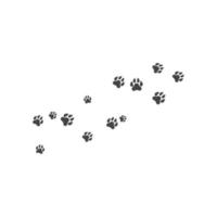 Paw background template vector