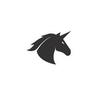 Unicorn logo template vector icon illustration