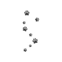 Paw background template vector