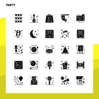 25 Party Icon set Solid Glyph Icon Vector Illustration Template For Web and Mobile Ideas for business company