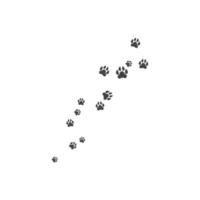 Paw background template vector