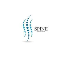 Spine diagnostics symbol logo template vector illustration