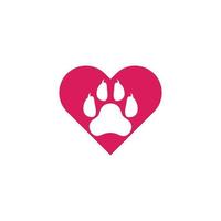 Paw logo template vector