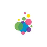 Abstract Bubbles vector symbol icon illustration