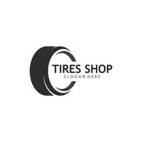 Set of tires logo vector icon illustration template