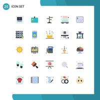 Modern Set of 25 Flat Colors and symbols such as point towel people heating street Editable Vector Design Elements