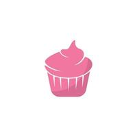 ilustración de icono de vector de cupcake