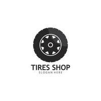 Set of tires logo vector icon illustration template