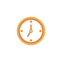 time clock logo design vector