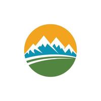 Mountain icon Logo vector