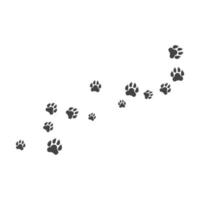 Paw background template vector