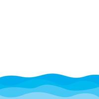 Abstract Water wave vector illustration design