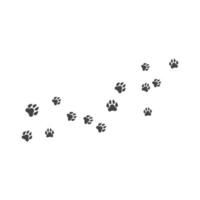 Paw background template vector