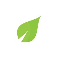 Logos of green leaf ecology nature element vector