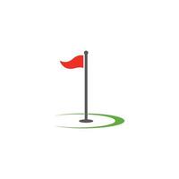 icono de ilustración de vector de plantilla de logotipo de golf