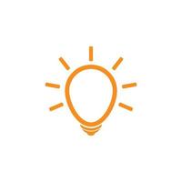 light bulb logo template vector icon illustration