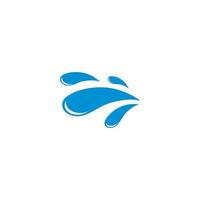 Water splash logo vector icon illustration