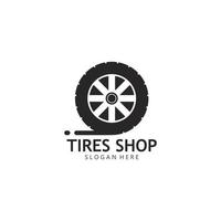 Set of tires logo vector icon illustration template